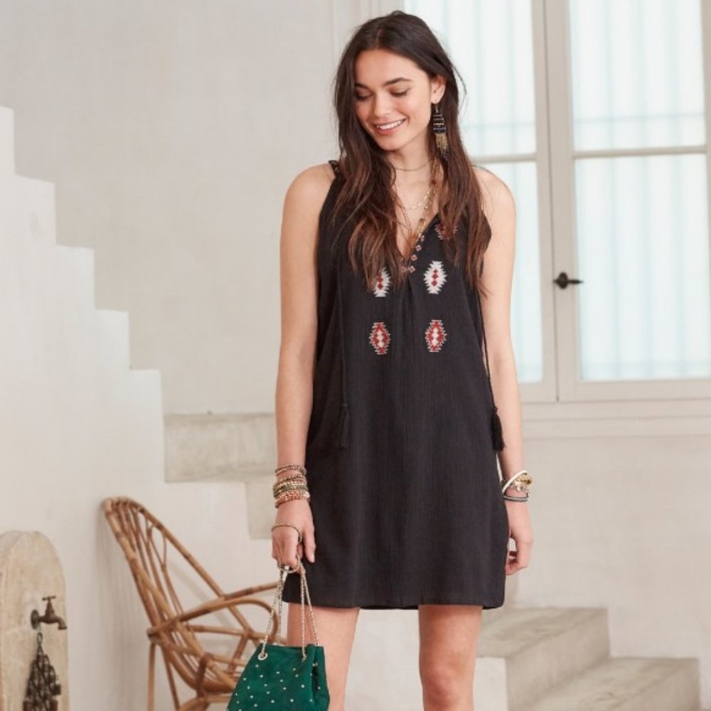 Sezane Kerala Dress Black Size 36 (4) NWT